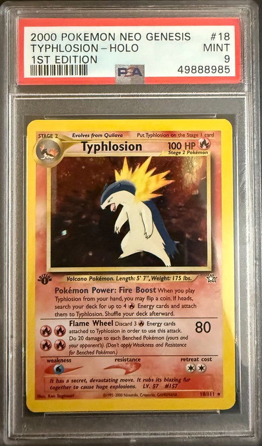 Typhlosion 1st Ed. PSA 9
