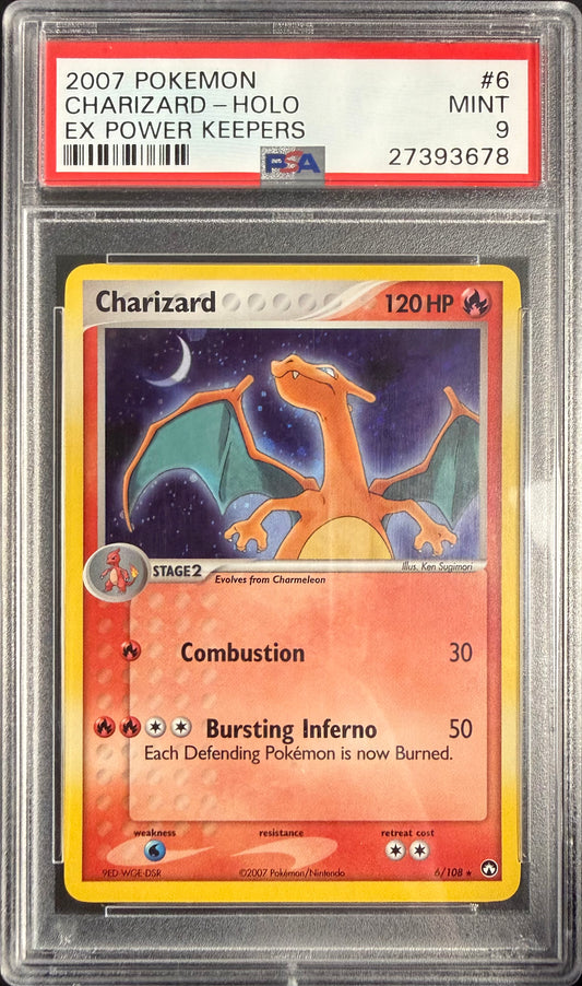 CHARIZARD-HOLO POWER KEEPERS 2007 POKEMON EX POWER KEEPERS PSA MINT 9