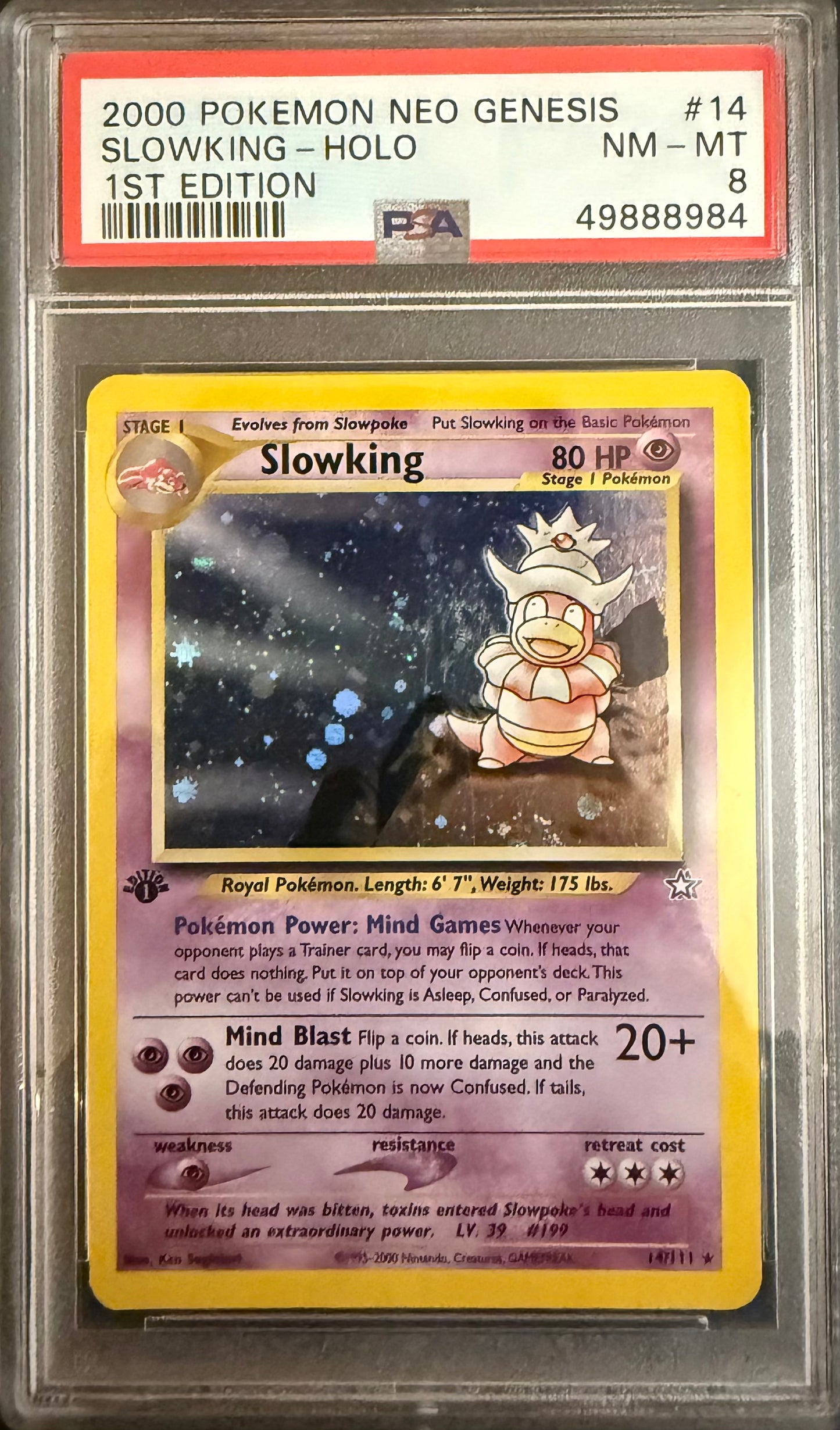 Slowking 1st Ed. PSA 8