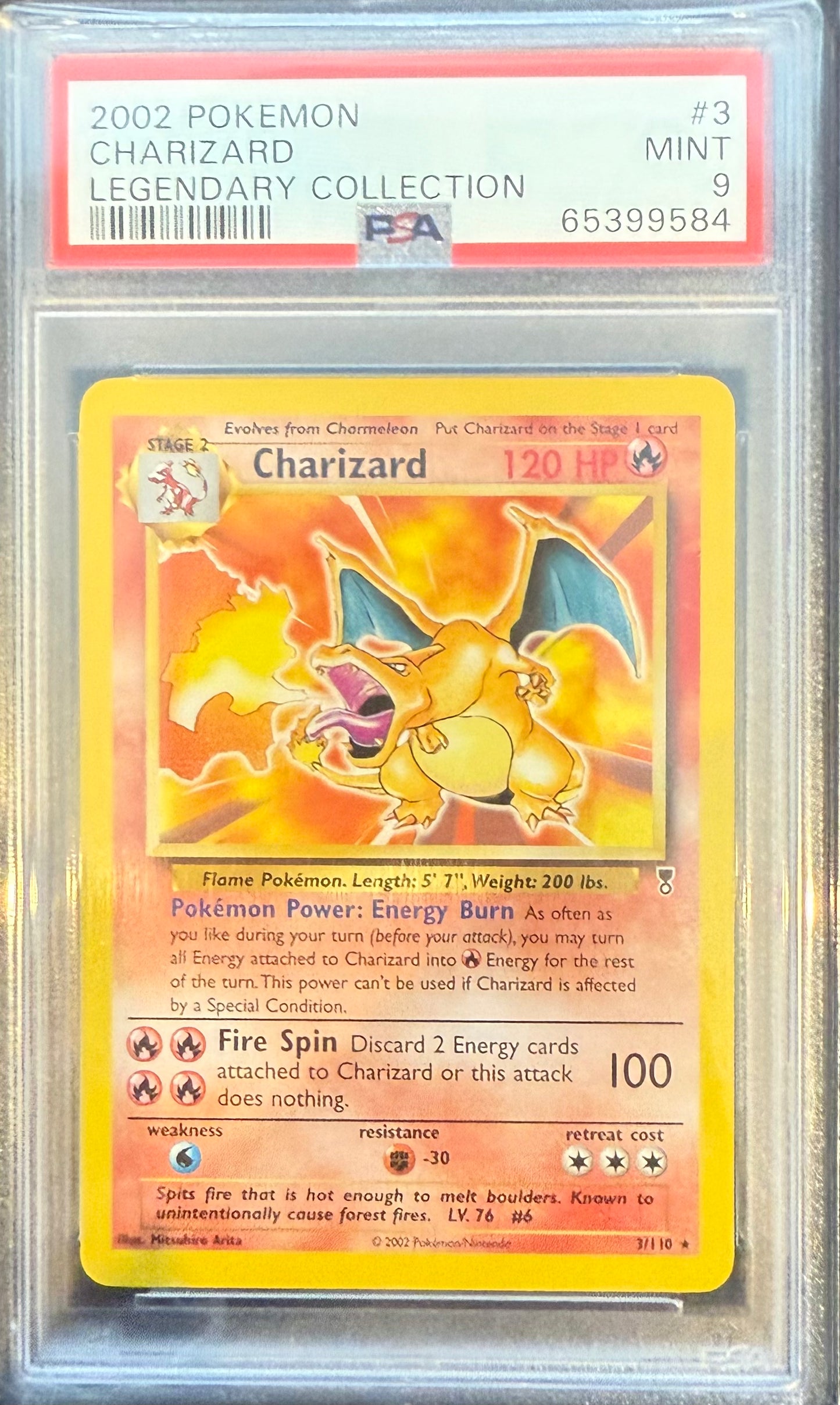 Charizard Legendary Collection Non Holo PSA 9