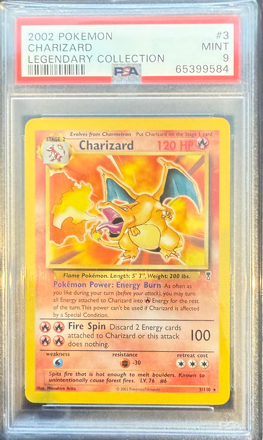 Charizard Legendary Collection Non Holo PSA 9