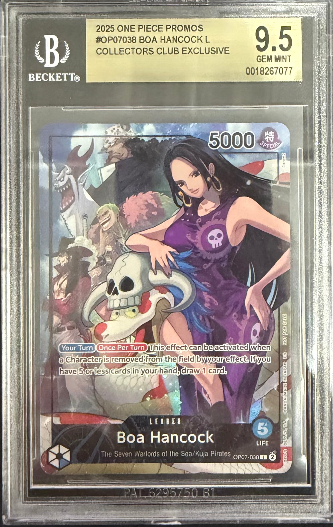 2025 One Piece Promo Psa Magazine Exclusive Boa Hancock #OP07038 BGS 9.5