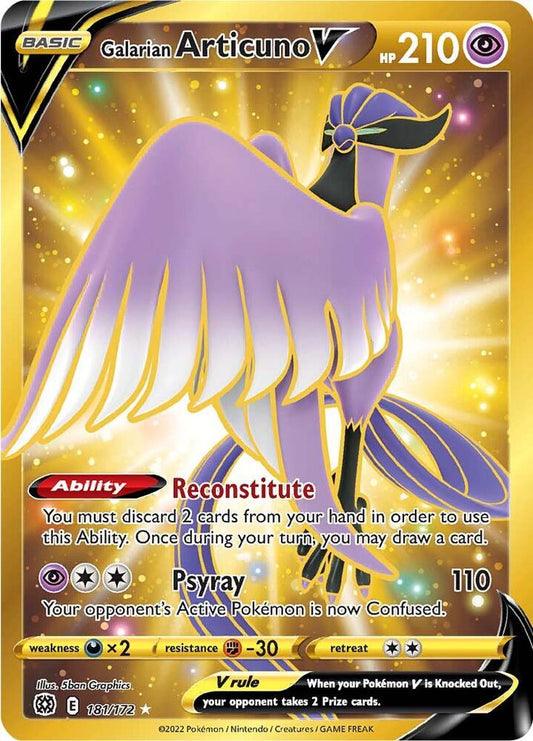 Galarian Articuno V 181/172 - NM