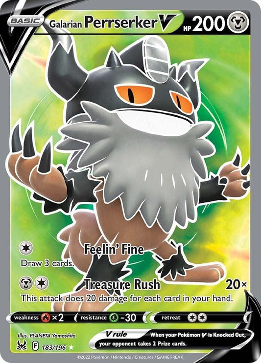 Galarian Perrserker V 183/196 - NM