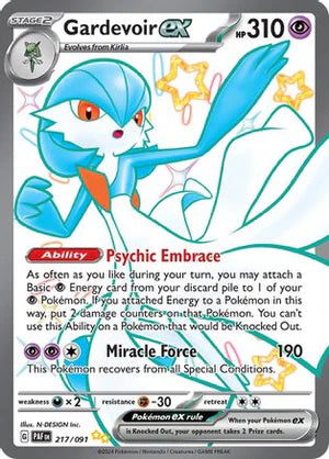 Gardevoir EX 217/091 - NM