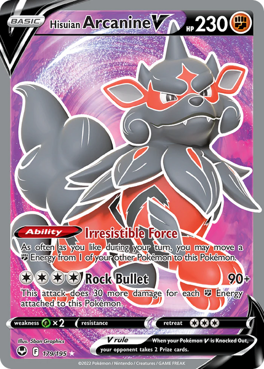 Hisuian Arcanine V 179/195 - NM