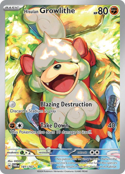Hisuian Growlithe 181/167 - NM