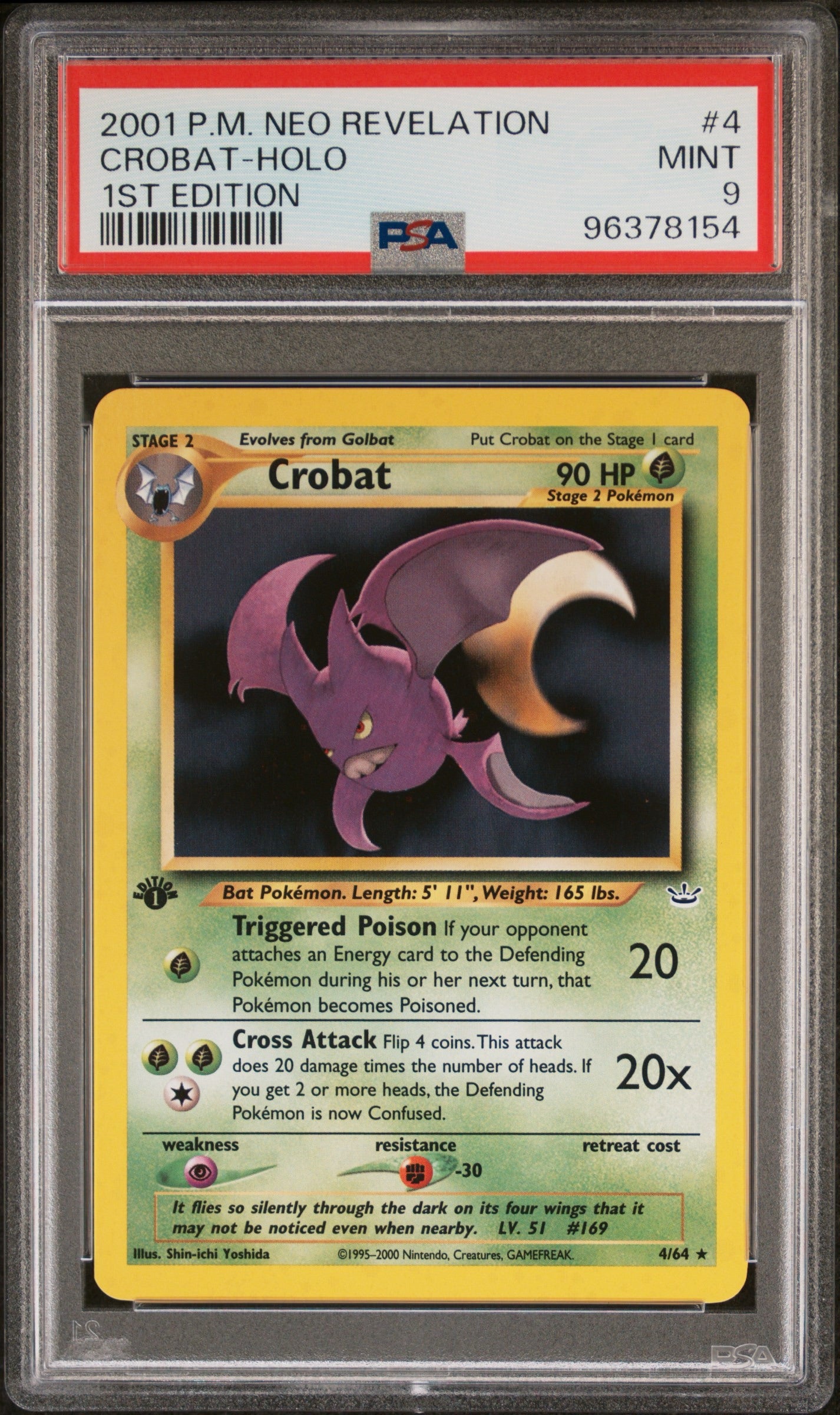Crobat 1st Ed. PSA 9
