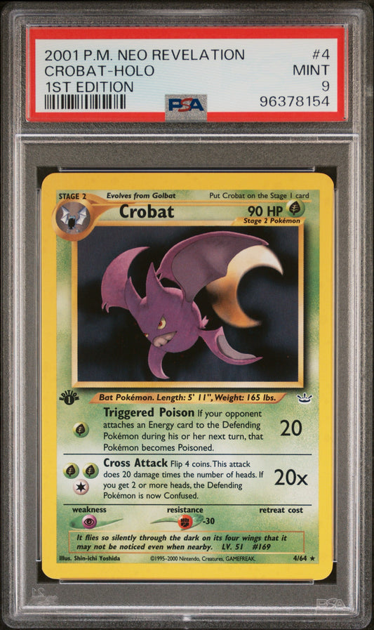Crobat 1st Ed. PSA 9