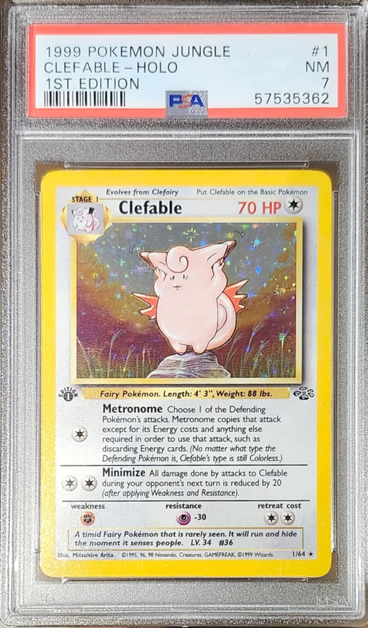 Clefable 1st Ed. PSA 7