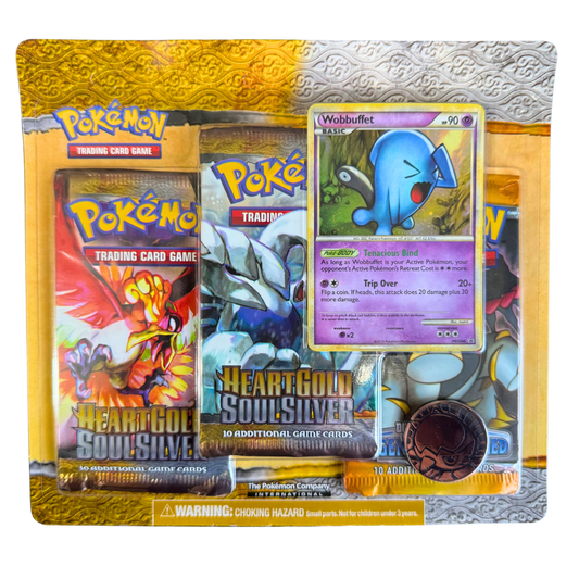 HeartGold SoulSilver 3-Pack Blister - Wobbuffet Promo