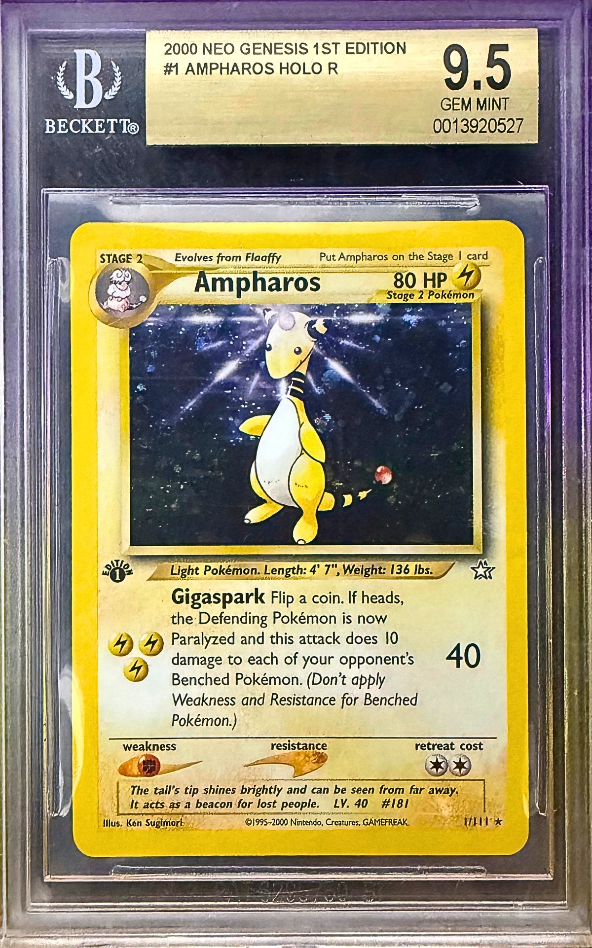 AMPHAROS NEO GENESIS 1ST ED. BGS 9.5