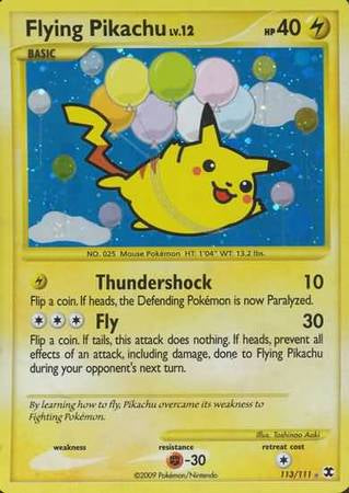 Flying Pikachu (Holo) 113/111 - LP