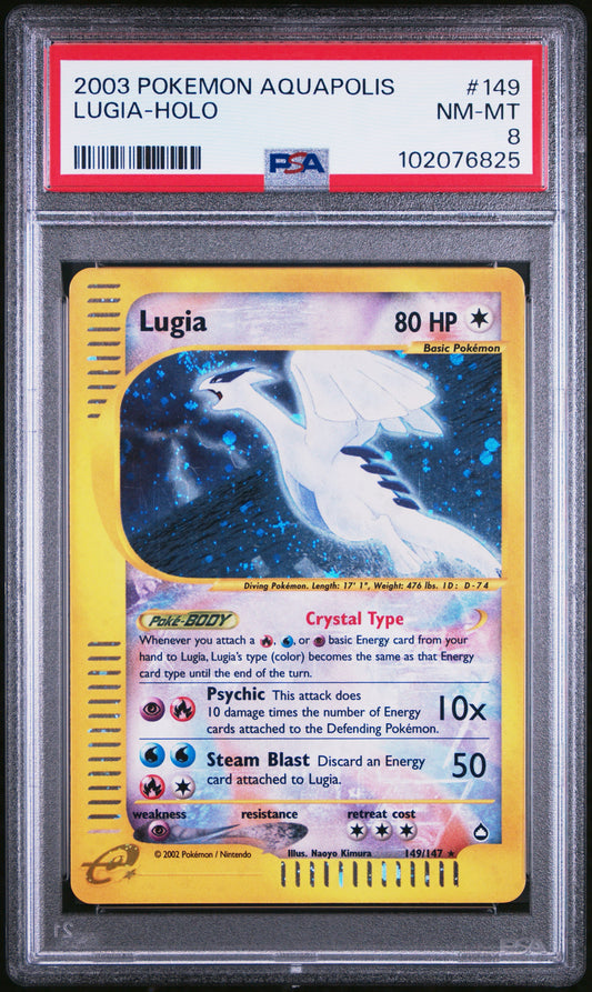 Lugia Crystal PSA 8