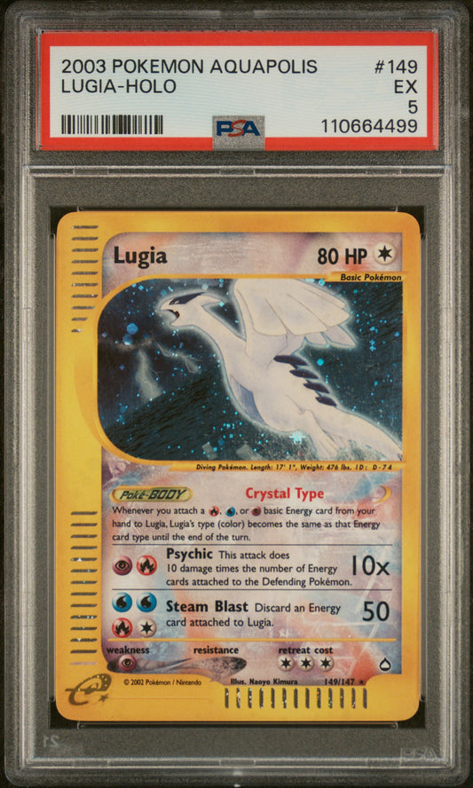 Lugia Crystal PSA 5
