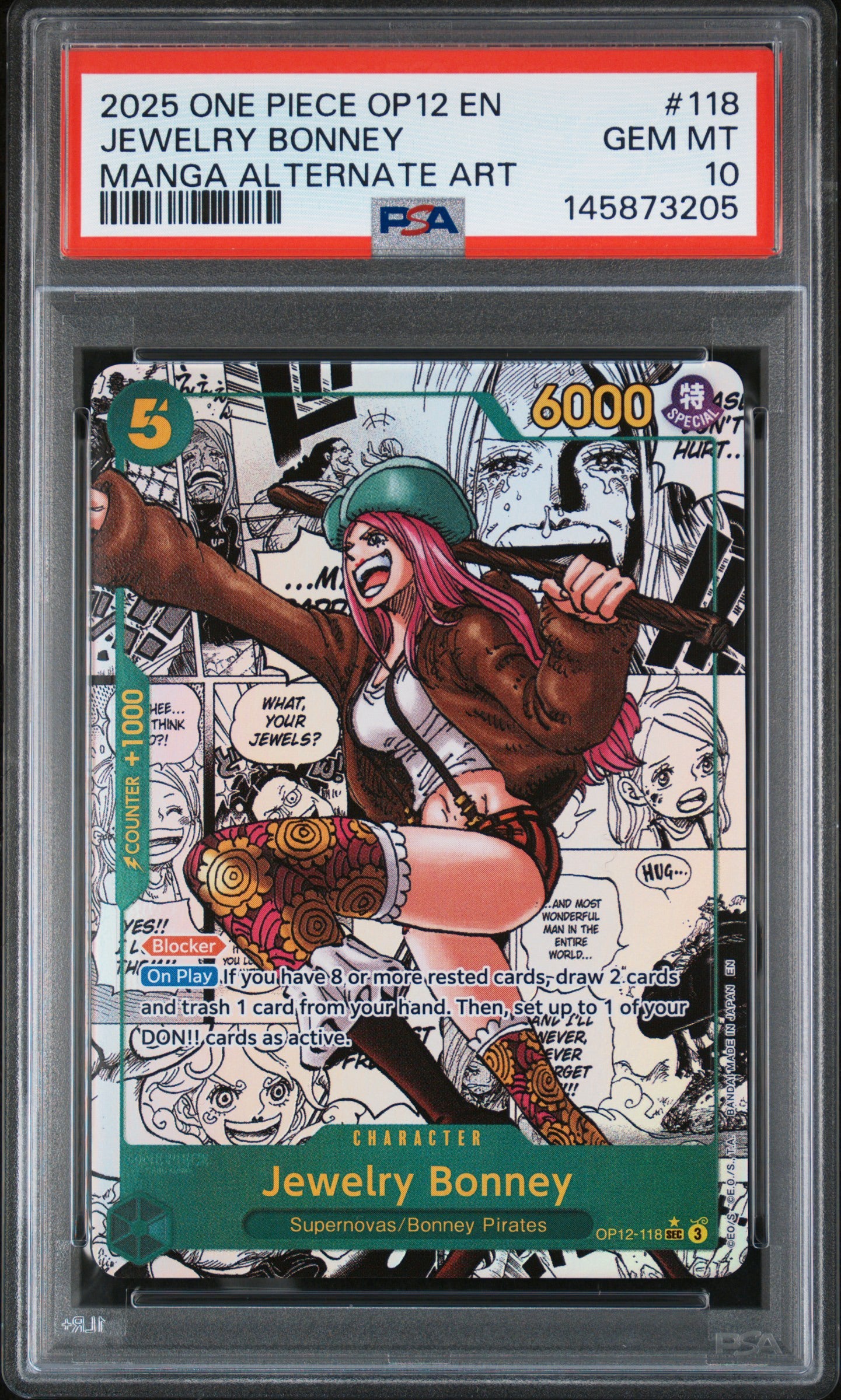 Jewelry Bonney Manga PSA 10
