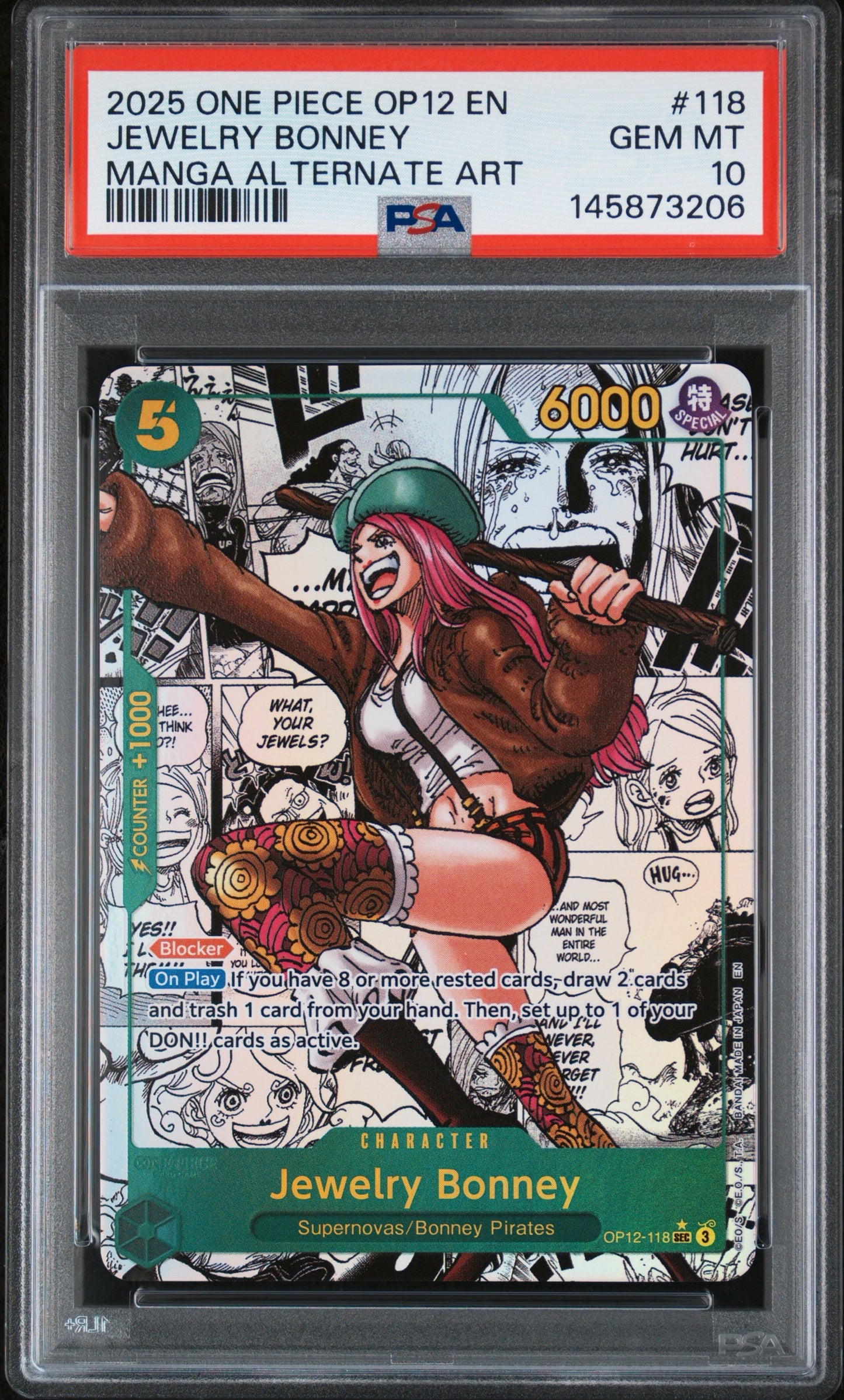 Jewelry Bonney Manga PSA 10