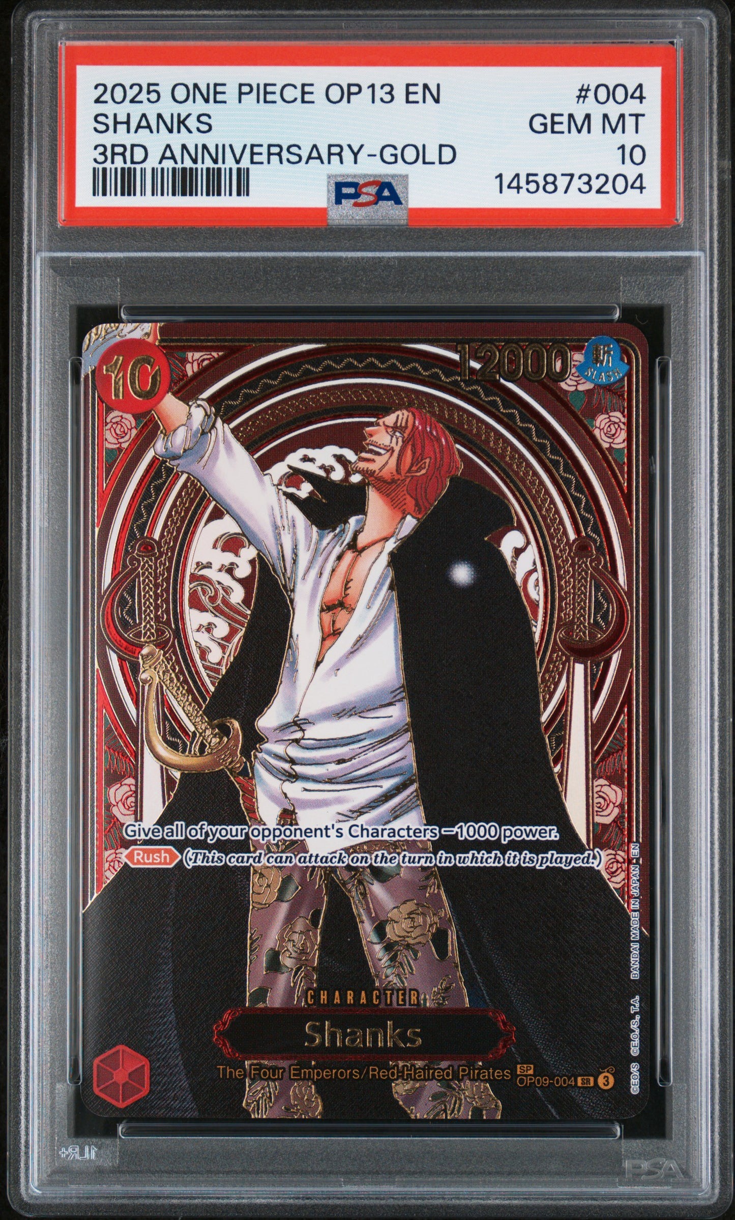 Shanks Gold PSA 10