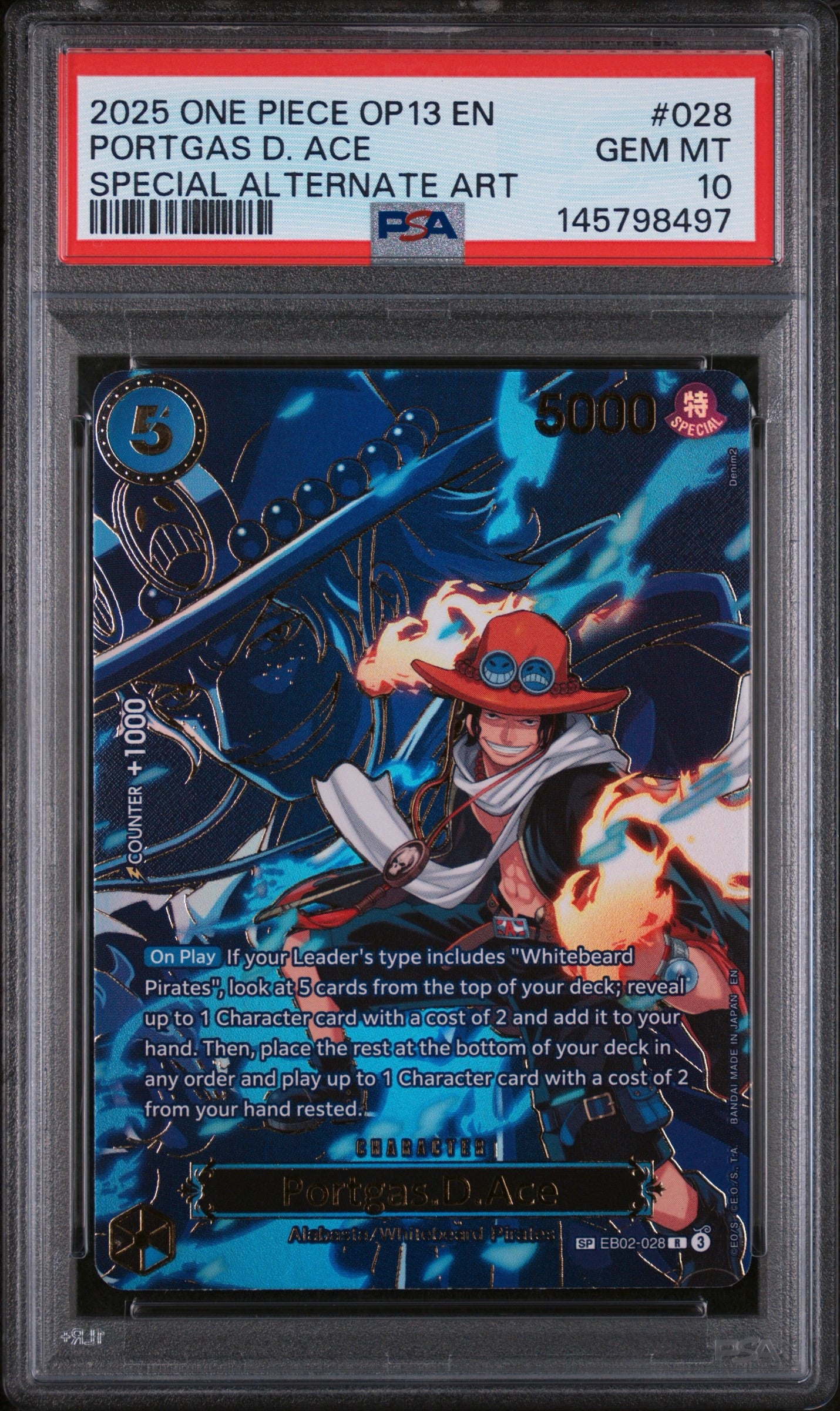 Portgas.D.Ace SP PSA 10