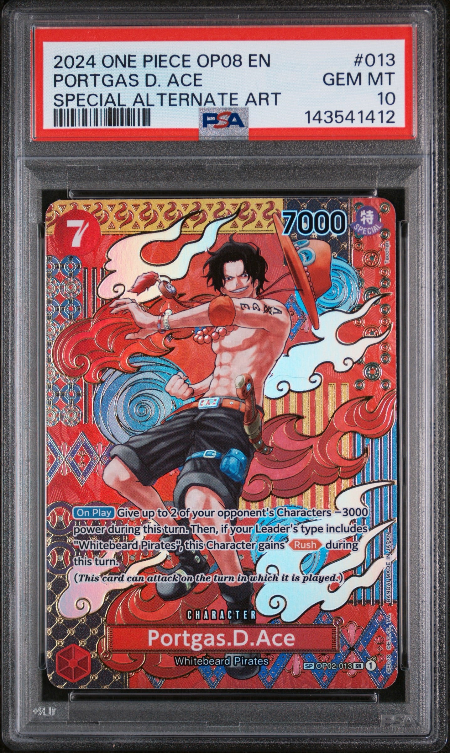 Portgas.D.Ace SP PSA 10