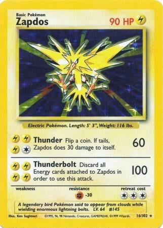 Zapdos (Holo) 16/102 - HP