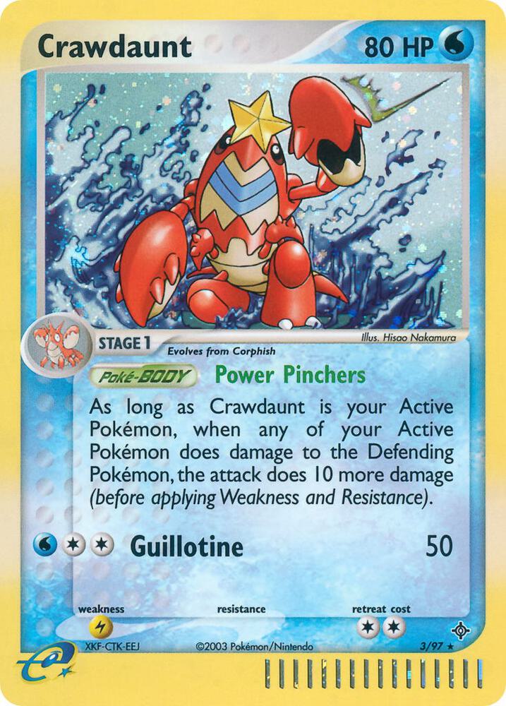 Crawdaunt (Holo) 3/97 - MP