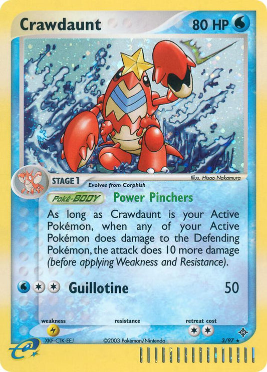 Crawdaunt (Holo) 3/97 - MP