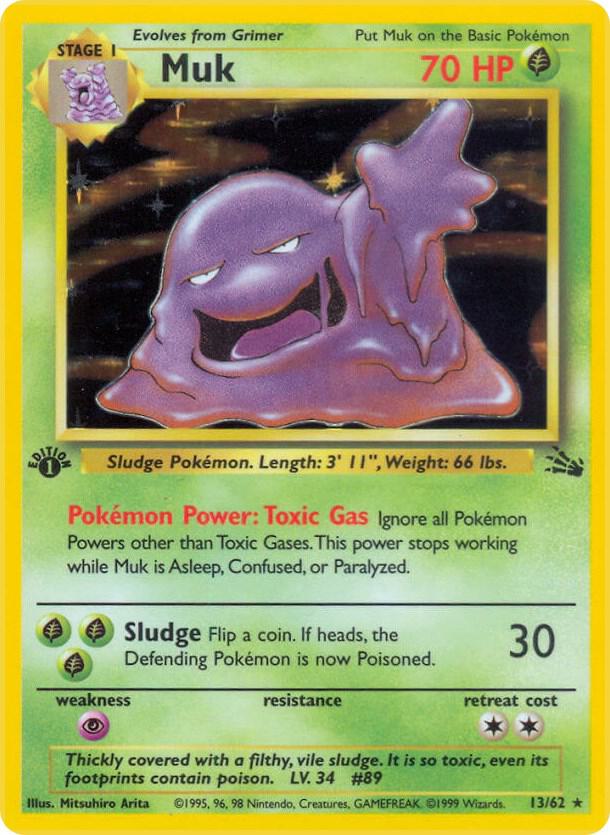 Muk 1st Ed. (Holo) 13/62 - HP