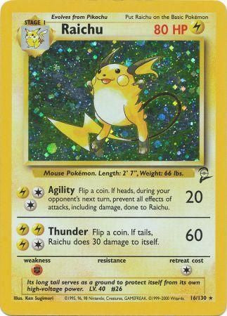 Raichu (Holo) 16/130 - DMG