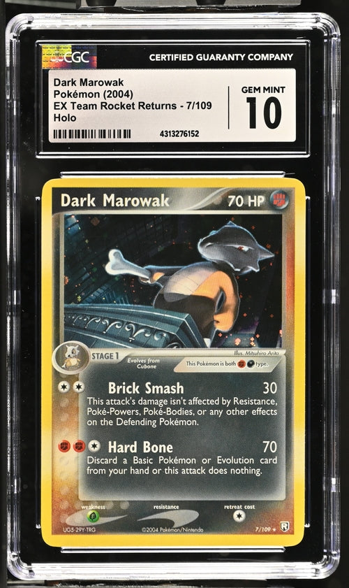 Dark Marowak CGC 10