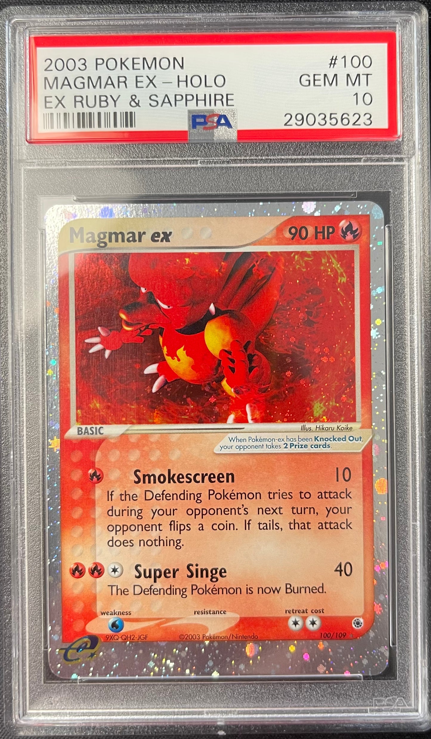 Magmar EX PSA 10