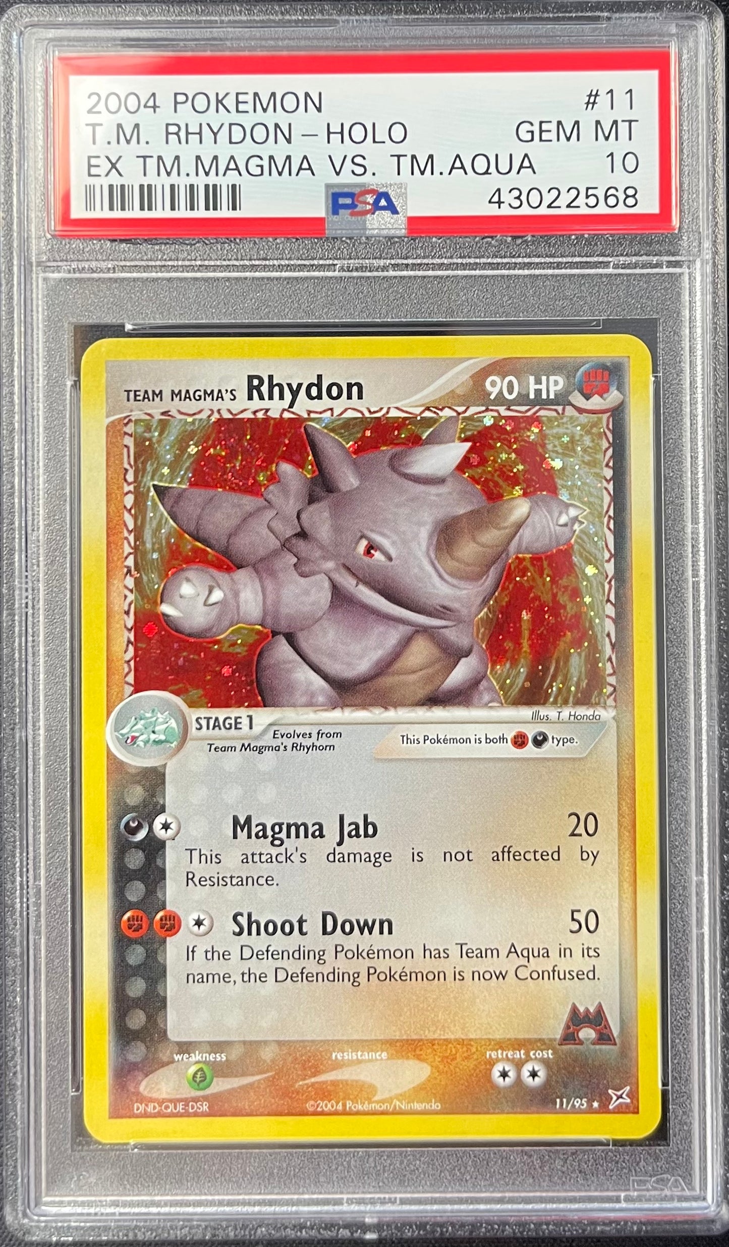 Team Magma's Rhydon PSA 10