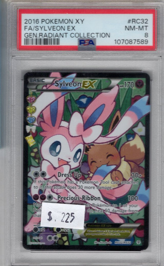 Sylveon EX PSA 8