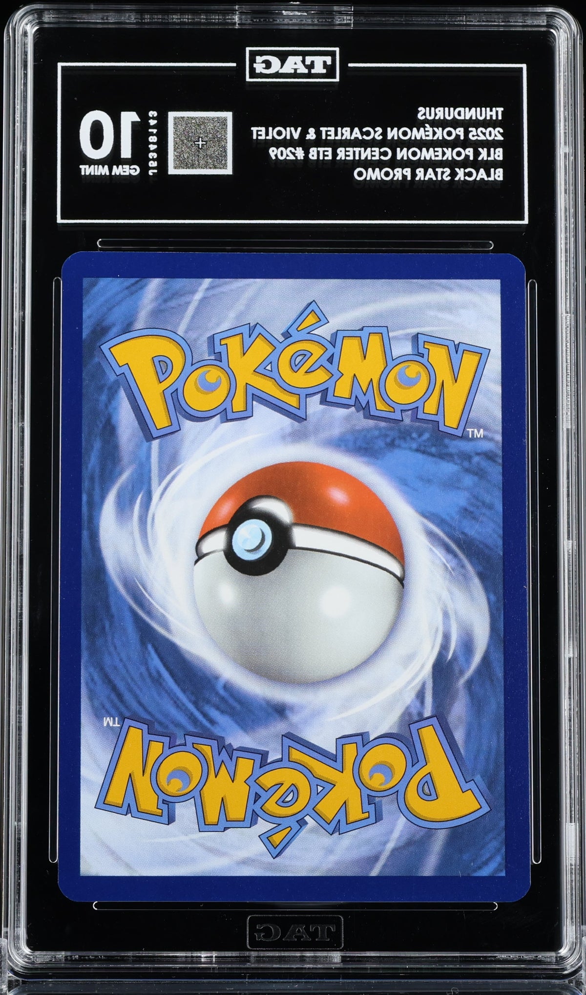 Thundurus Holo 2025 Pokémon Scarlet & Violet Black Star Promos TAG 10 GEM MINT