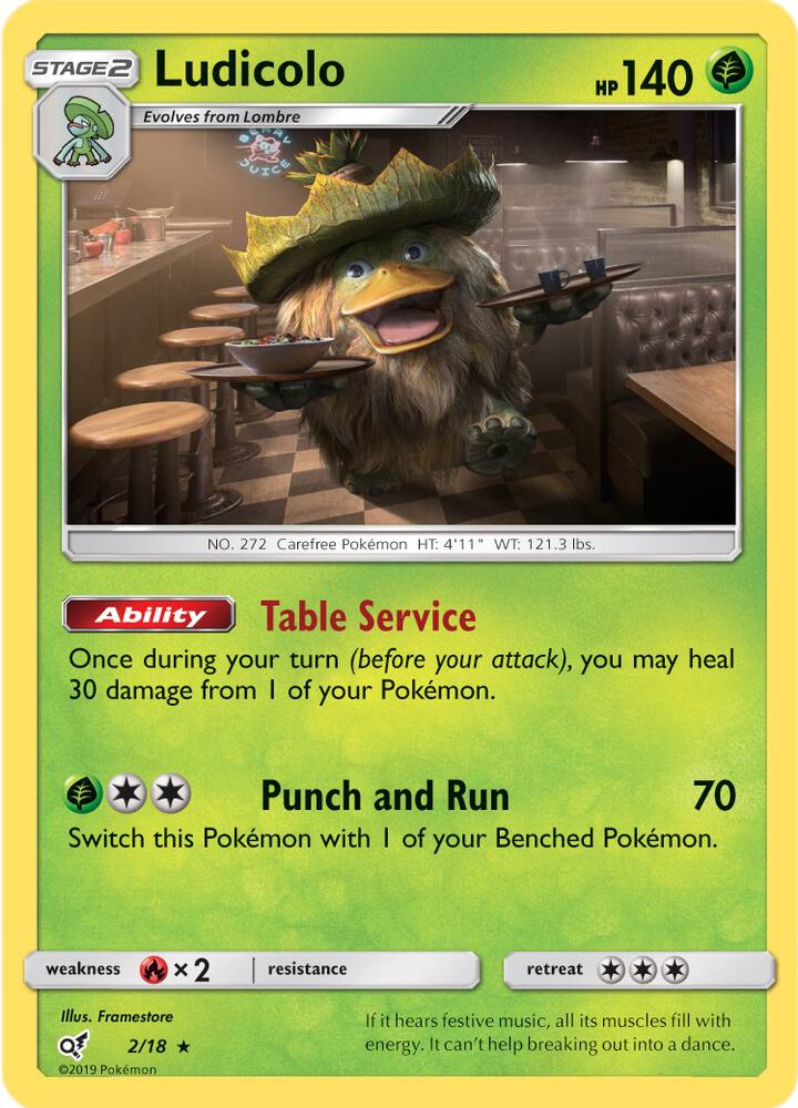 Ludicolo (Holo) 2/18 - NM