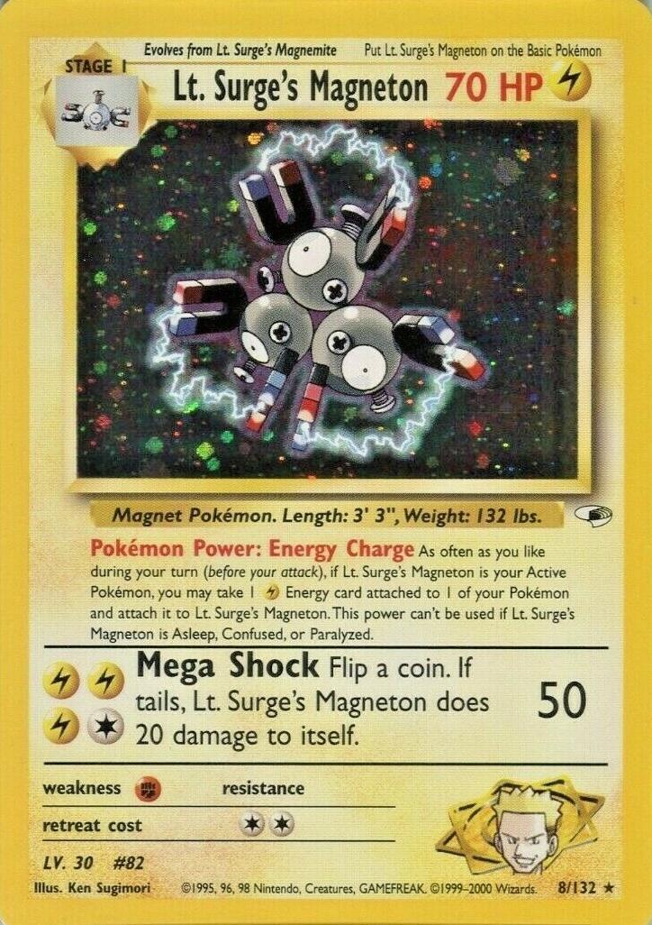 Lt. Surge's Magneton (Holo) 8/132 - MP