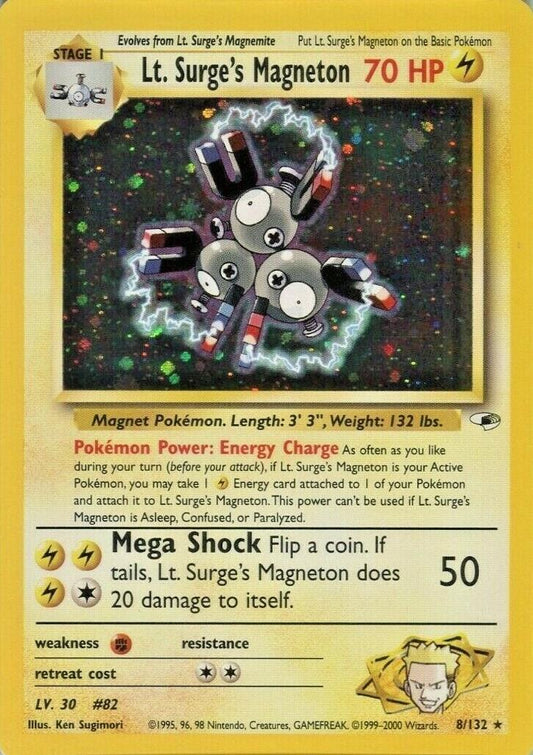 Lt. Surge's Magneton (Holo) 8/132 - MP