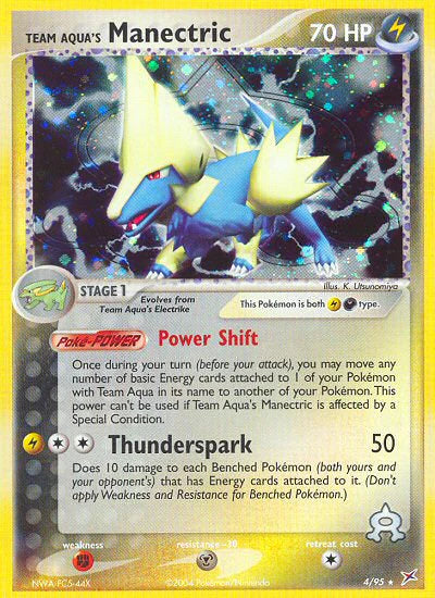 Team Aqua's Manectric (Holo) 4/95 - MP