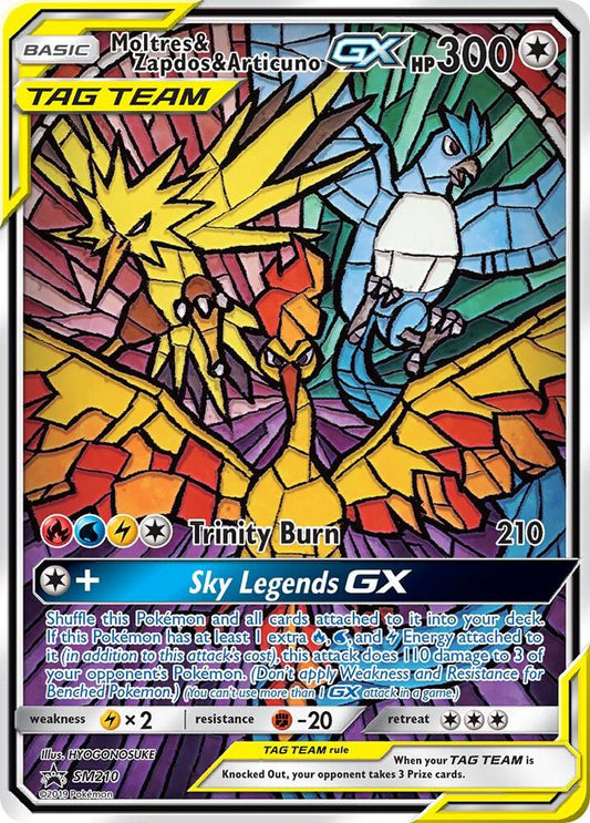 Moltres & Zapdos & Articuno GX SM210 - Sealed