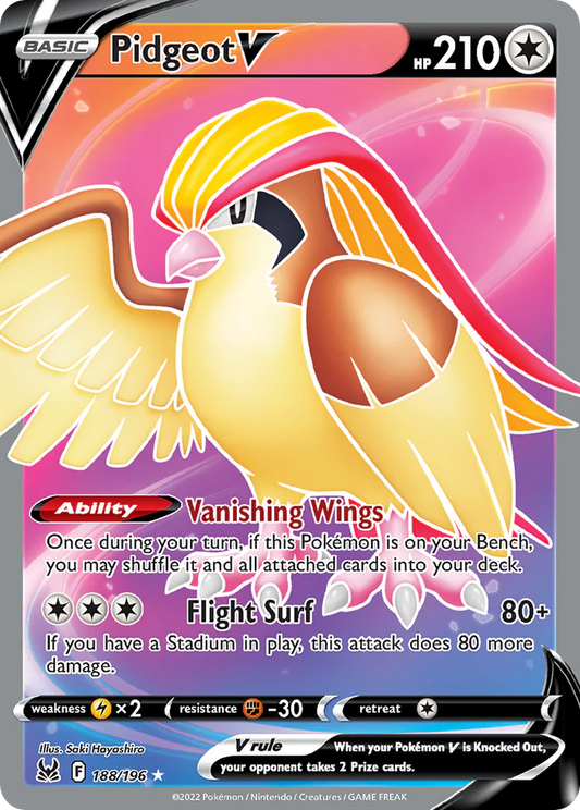 Pidgeot V 188/196 - NM