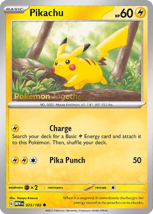 Pikachu (Pokémon Together) 025/165 - SEALED