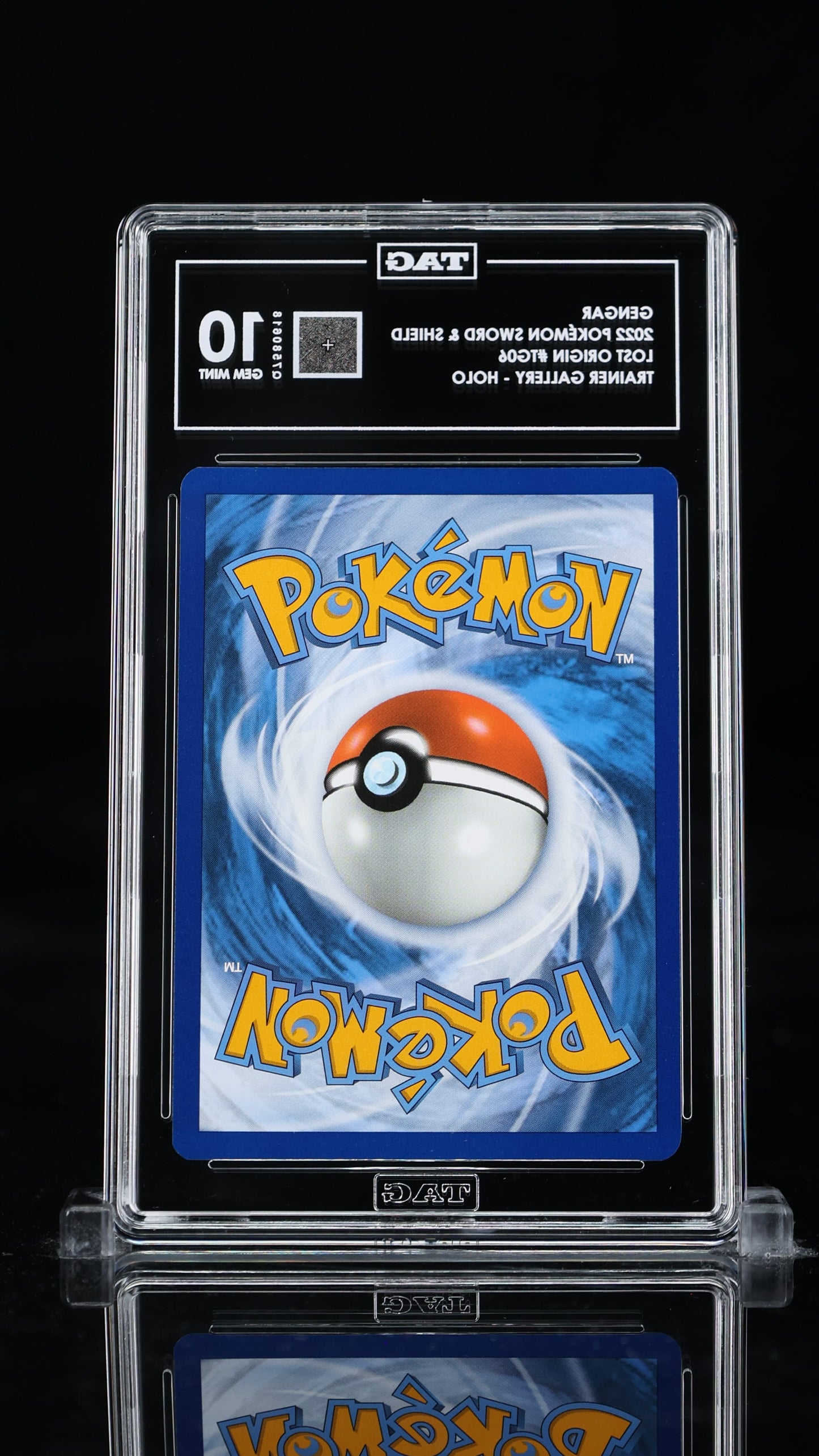 Gengar Full Art - Ultra Rare 2022 Pokémon Sword & Shield TAG 10 GEM MINT