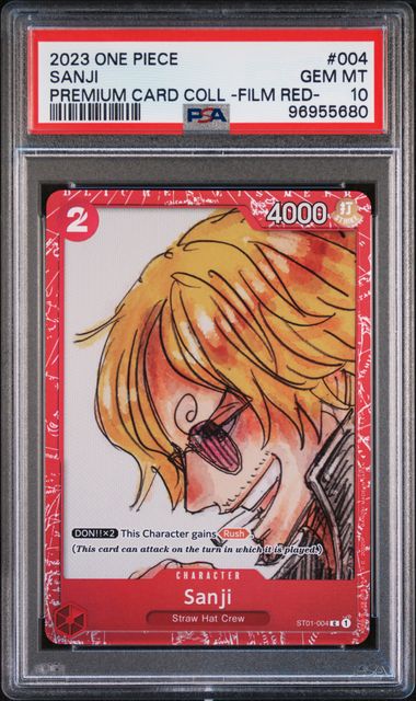 SANJI 2023 ONE PIECE PREMIUM CARD COLLECTION -ONE PIECE FILM RED- PSA GEM MT 10