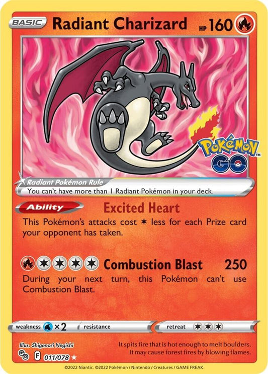 Radiant Charizard 011/078 - NM