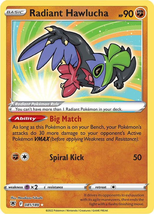 Radiant Hawlucha 081/189 - NM