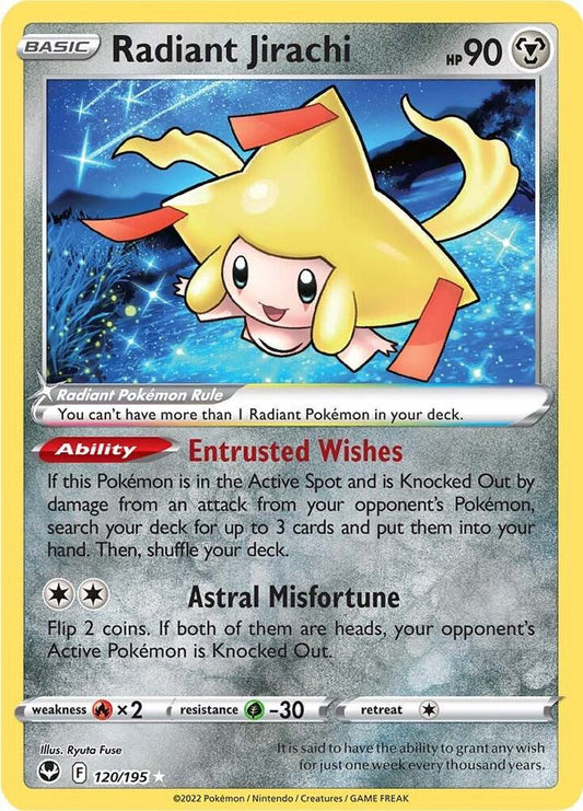 Radiant Jirachi 120/195 - NM