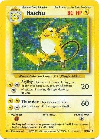 Raichu (Holo) 14/102 - MP