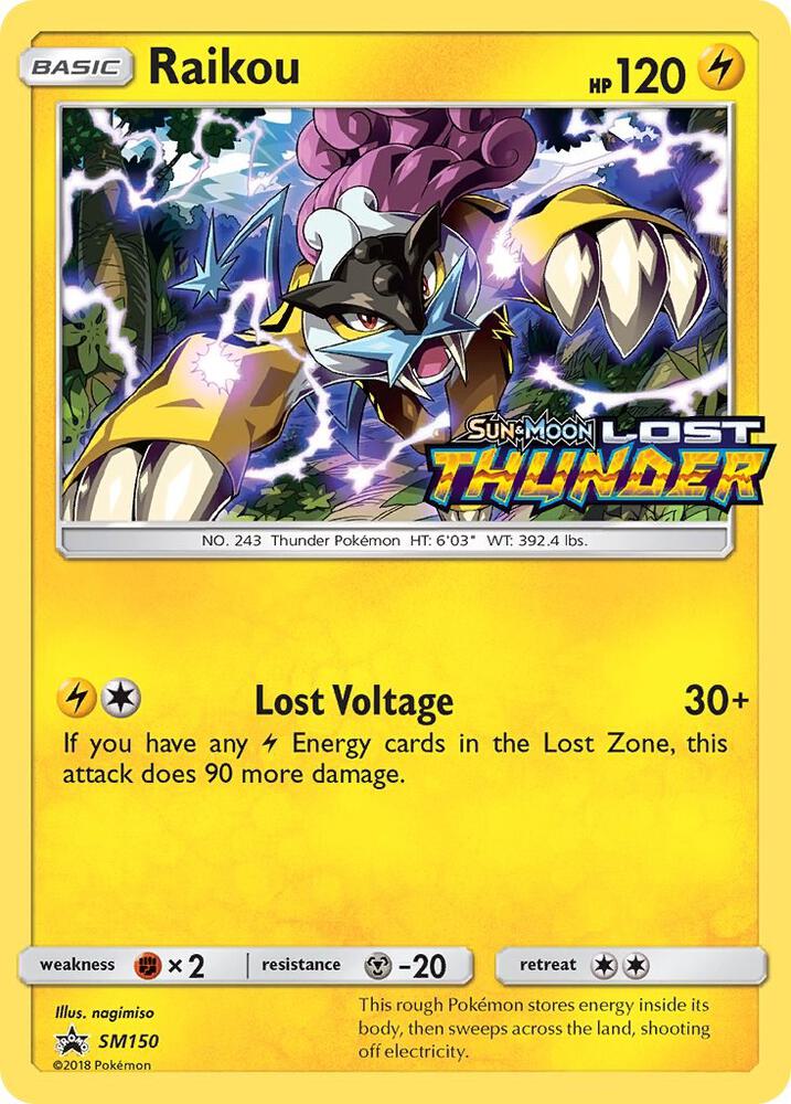 Raikou (Prerelease) SM150 - NM