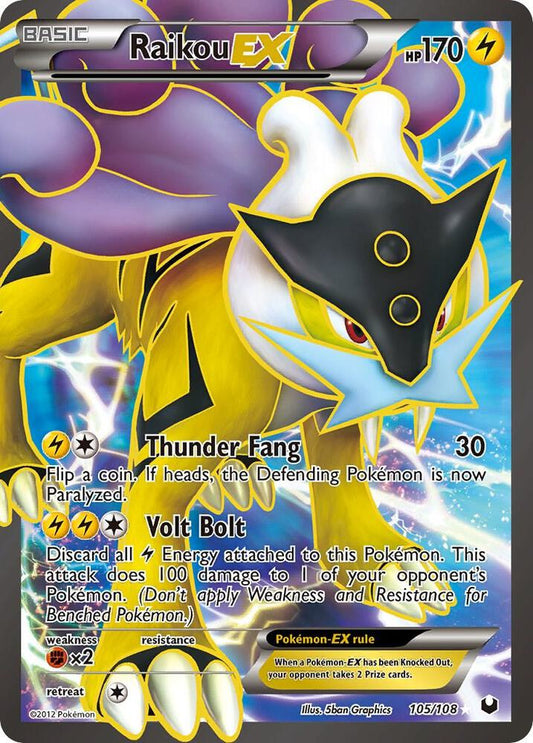Raikou EX 105/108 - LP