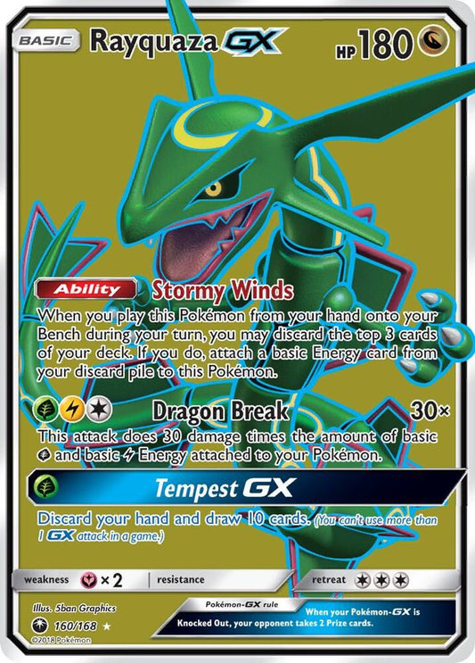 Rayquaza GX 160/168 - NM